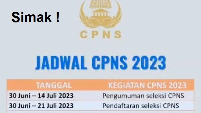 Jadwal Seleksi CPNS Tahun 2023 Jangan Lewatkan Simak Disini